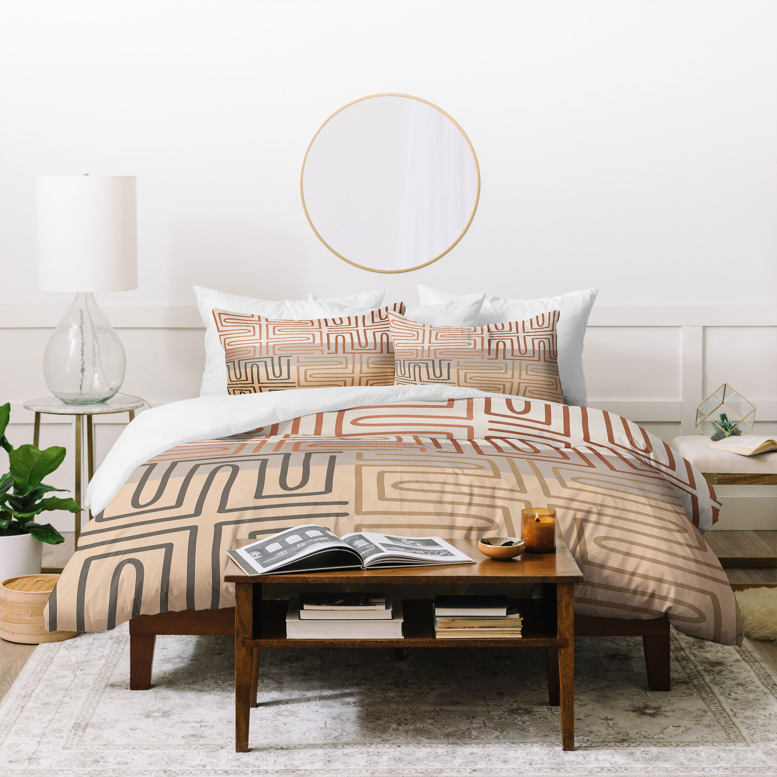Amazon.com: Bedsure Boho Duvet Cover Queen Size - Checkered